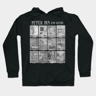 Peter Pan, Neverland Wendy Darling - Captain Hook, Tinker Bell and the lost boys Hoodie